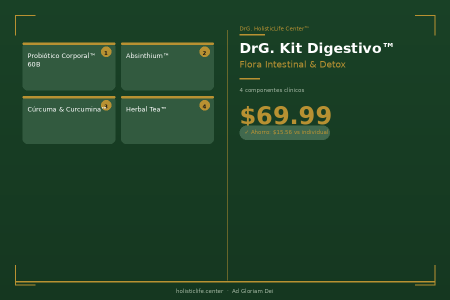 DrG. Kit Digestivo™ — Flora Intestinal & Detox